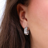 Wave Earrings | Silver