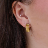 Wave Earrings | Gold