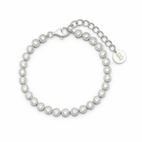Bezel Tennis Bracelet | Silver