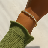 Bezel Tennis Bracelet | Gold