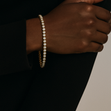 Bezel Tennis Bracelet | Gold