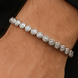 Bezel Tennis Bracelet | Silver