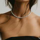 Tennis Necklace | Silver