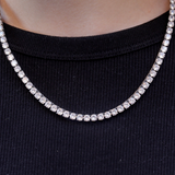 Tennis Necklace | Silver