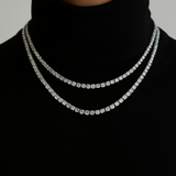 Tennis Necklace | Silver