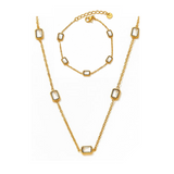 Faye Necklace & Bracelet Set | Gold