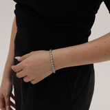 Bezel Tennis Bracelet | Silver