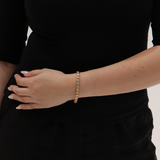 Bezel Tennis Bracelet | Gold