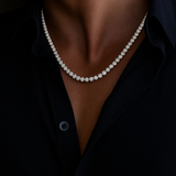 Tennis Necklace | Silver