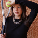 Tennis Necklace | Gold