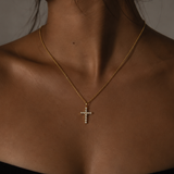 Cross Necklace | Gold