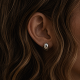 Pebble Earrings | Silver