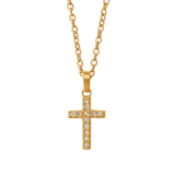 Cross Necklace | Gold