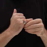 Oscar Signet Pinky Ring | Silver