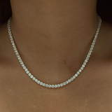 Tennis Necklace | Silver
