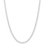 Tennis Necklace | Silver