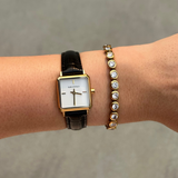 Amari Watch | Black Croc